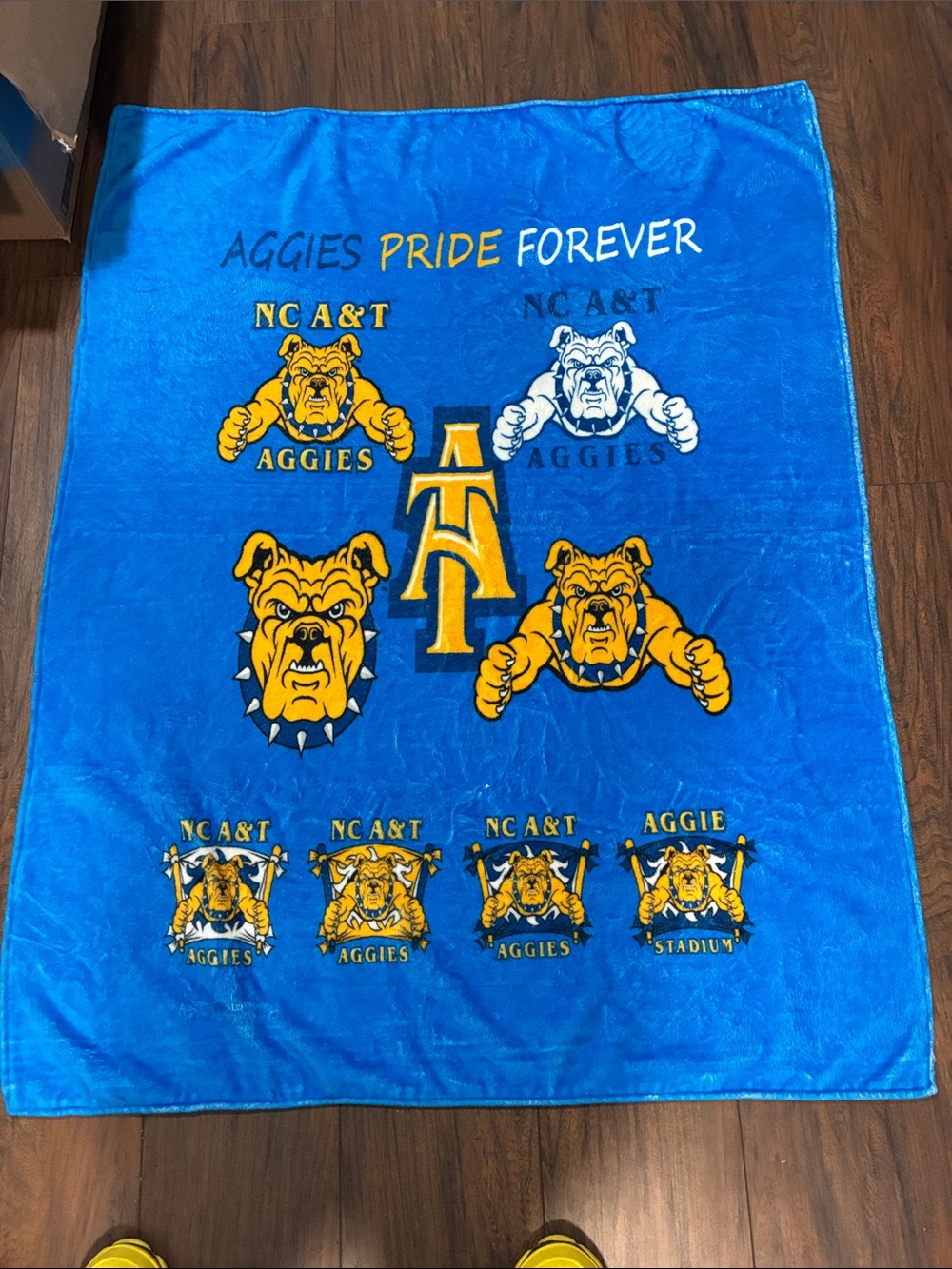 NC A&T Aggies Pride Forever Blue & Gold Blanket